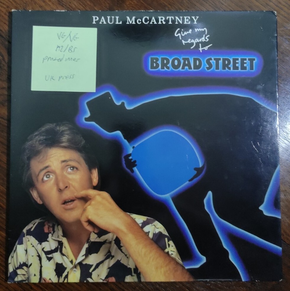 Paul McCartney Give My Regards To Broad Street Vinyl Record PCTC2 1984