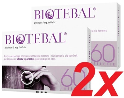 BIOTEBAL 5mg 120 Tabl. Haar Haut Nägel Biotin, gegen Haarausfal