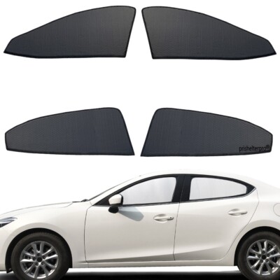 Fit For Mazda 3 Hatchback 14-18 Side Window Black Silver Thick