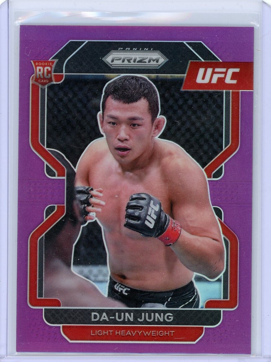 2022 Panini Prizm UFC Purple Prizm /149 Da-un Jung #151 Rookie RC