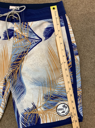 Vans Board Shorts Mens 30 Swim Tropical Hawaii Beach Surf Pool Drawstring Waist - Picture 3 of 9