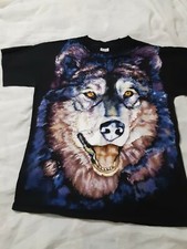 Vintage wolf shirt, Made in USA, Single stitch, Size extra large