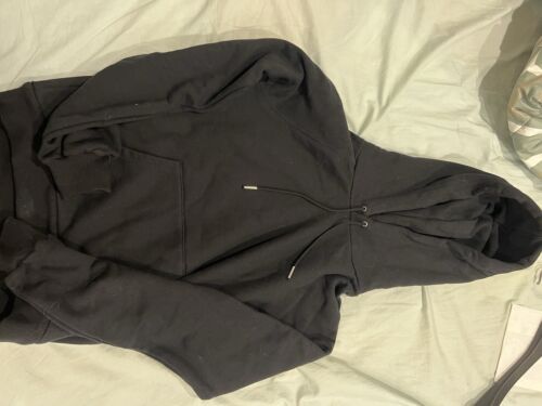 Celine Womens Black Cashmere Pullover Long Sleeve Sweater Hoodie Size XS - Picture 2 of 6