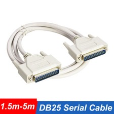 Serial Cable DB25 Male to Male Fully Wired all Pins Connected 1.5m 3m 5m
