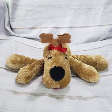 Hallmark Rodney Ramona Reindeer Plush Silky Toy Red Bow Christmas Mini 6 Inch