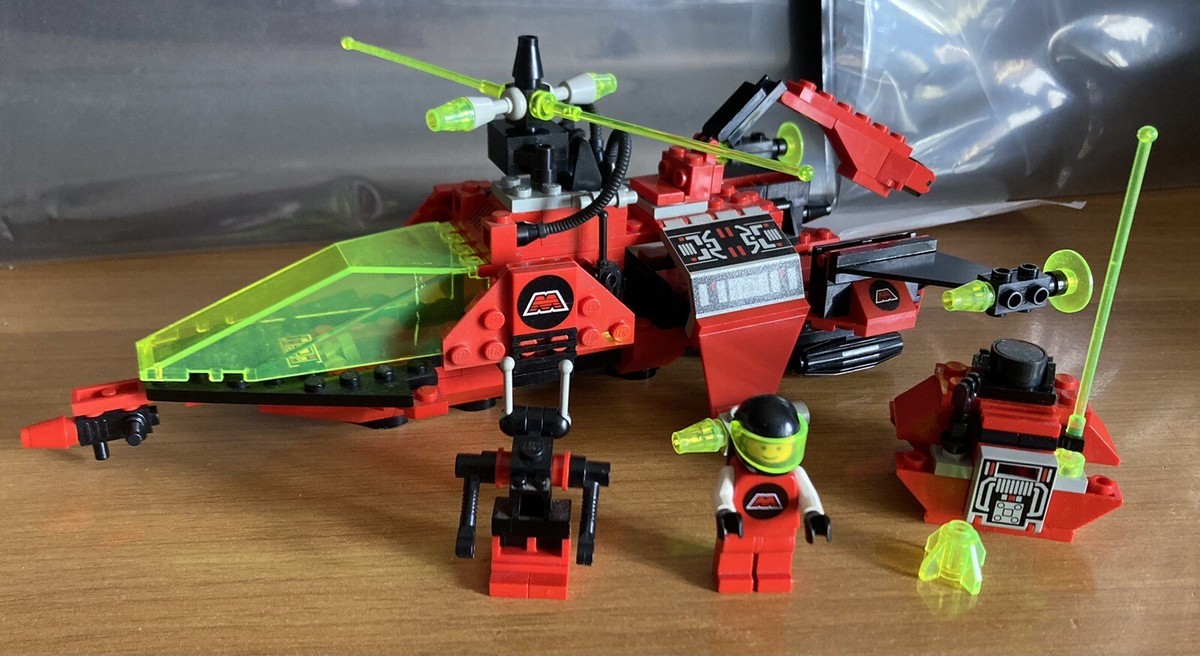 Lego Space 6923 Set Completo M Tron Vintage Particle Ioniser 1990