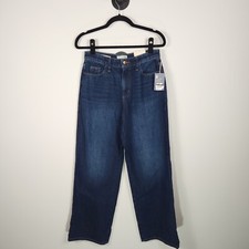 Universal Thread Relaxed Wide Leg High-rise Dark Wash Denim Jeans Size 4R