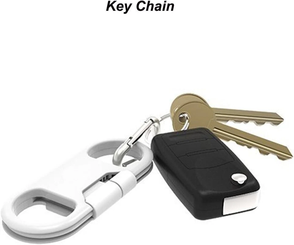 USB Type C Cable Fast Charging + Keychain + Bottle Opener + Aluminum White - Image 4 of 4