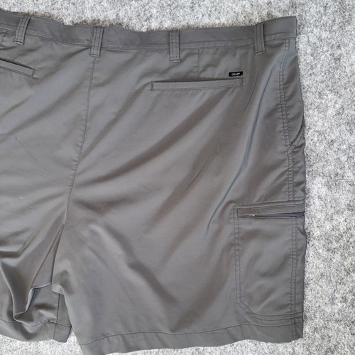 Chaps Shorts Men 52 Gray Pockets Stretch Waist Lightweight Flat Front - Picture 9 of 10