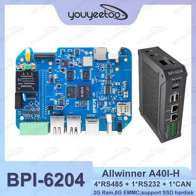 BPI-6202/6204 Embedded Single Board Industrial Computer Allwinner A40I ARM Corte