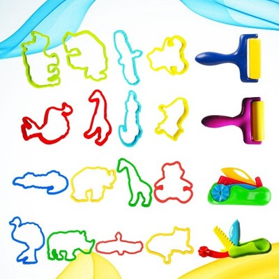  42PCS DIY Colored Clay Kit Farbige Schlammformen Plastilinform Set Clay Art