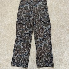 VTG Gander Mountain Pants Mens 36x30 34x29 Straight Mossy Oak Camo Hunting USA