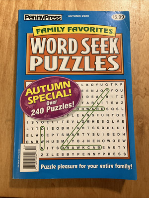 PENNYPRESS Word Seek Puzzles- Autumn 2020