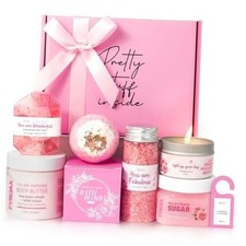 Spa Gifts for Women 7 Pcs Home Spa Kit Gifts for Woman,Spa Gift Baskets Rose