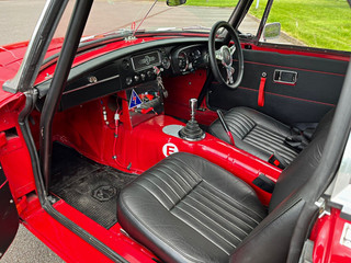 MGB ROADSTER RACE CAR. With Works Hardtop