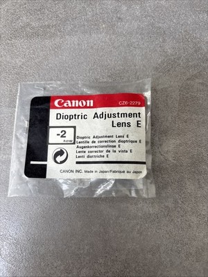 Canon Dioptric Adjustment Lens E Augenkorrektionslinse E -2 Dioptrie Eyepiece