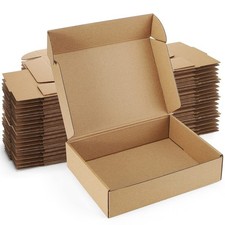 Shipping Boxes 9x6x2 inches Brown Small Mailing Boxes 25 Pack Cardboard Corru...