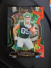 2025 Panini Select Black and Red Shock Prizm Mason Taylor RC #76 
