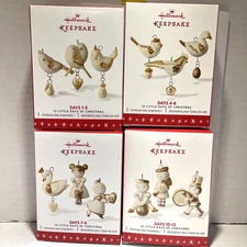 Hallmark Keepsake Ornament Set COMPLETE “12 Little Days of Christmas” Brand New
