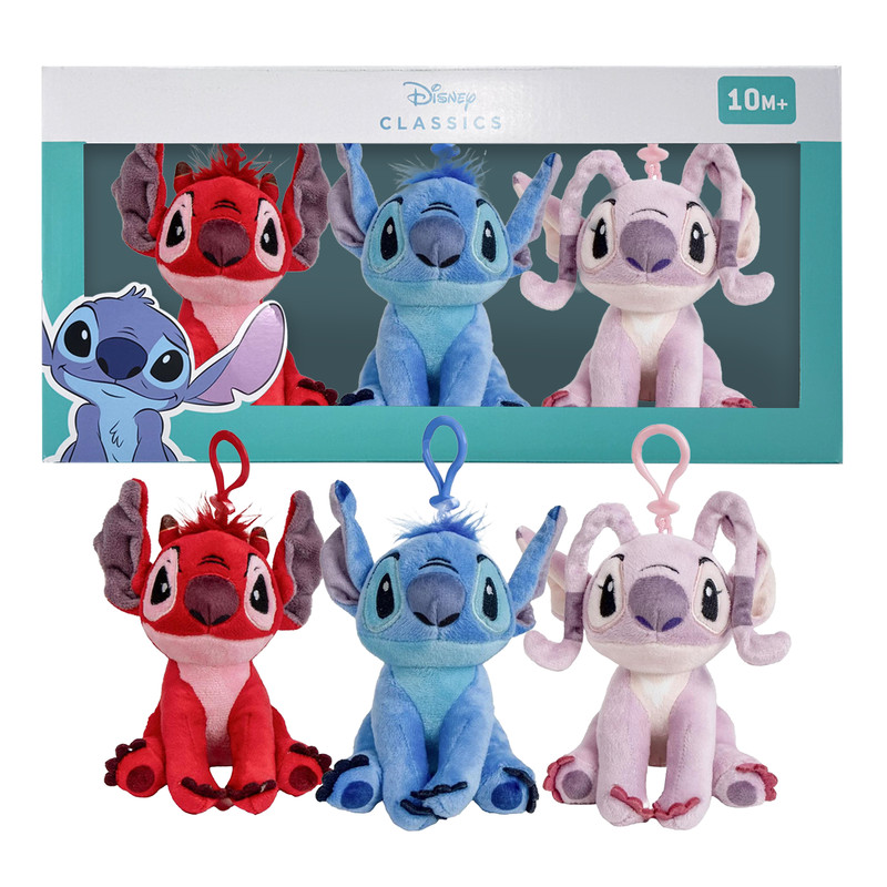 Porte-clés Disney Stitch et ses amis pour personnaliser un sac à dos d'école