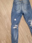 Bridge by Gly Women's Blue Medium Wash Mid Rise Ankle Skinny Distressed Jeans — photo 3