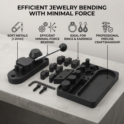 Portable Ring Earring Bending Tool Set All-in-one Jewelry Forming Machine for Ho