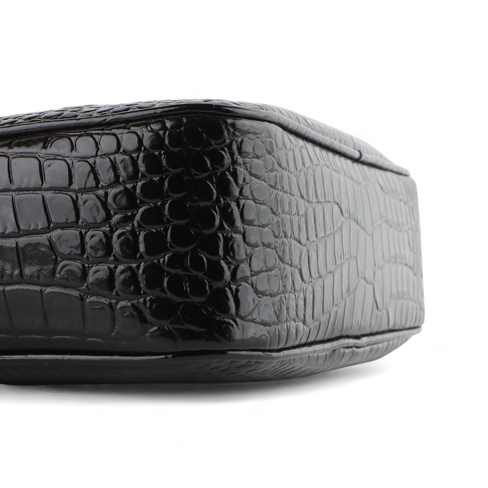 Borsa a tracolla Saint Laurent in pelle lucida goffrata Lou fotocamera 612542 33172