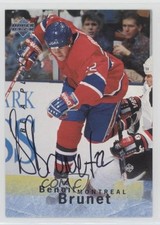 1995-96 Upper Deck Be a Player Auto Benoit Brunet #S86 Auto 06pr