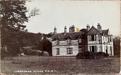1916, CARDRONA HOUSE, PEEBLES PEEBLESSHIRE SCHOTTLAND ECHTFOTO PC TRAQUAIR P/M