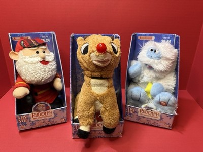 Vintage Gemmy Rudolph The Red Nosed Reindeer Bumble Santa Plush New In Box Rare!