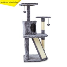 5- Level Multi-Functional Cat Tree Condo, Gray, 45"