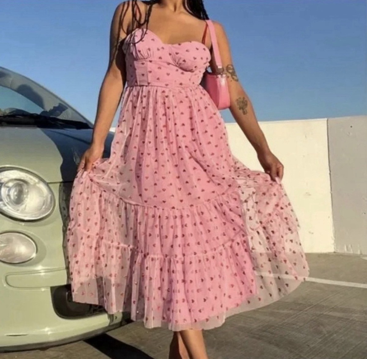 pink heart betsey johnson dress Midi Dresses Betsey Johnson Tulle Dress Emiiichan Blog  Betsey Johnson  Classically Betsey Pink Heart Dress