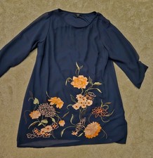 Joanna Hope Evening Dress Size 18 | Embroidered Flowers | Special Occasion