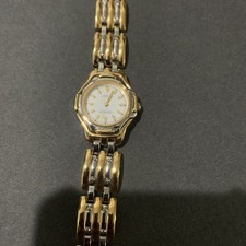 Vintage Croton Quartz Watch Women Dual Tone 23k Gold Plated New Battery