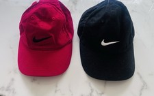 Nike Baseball Hat Child One Size Adjustable Hook And Loop Ball Cap Set Of 2