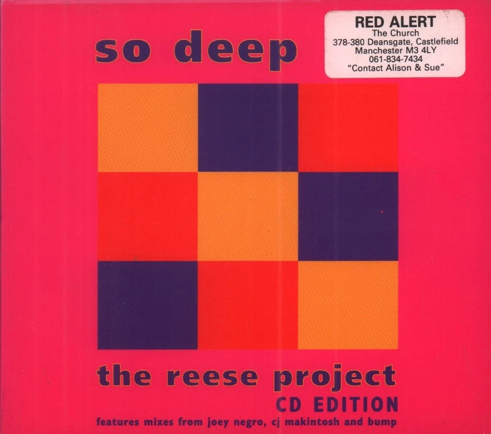 Reese Project So Deep CD UK Network 1993 Single Im Digipak Hat Promo Plugger