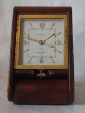 Réveil Voyage Ancien/jaeger LeCoultre Kirby Beard & Co Paris 8 jours