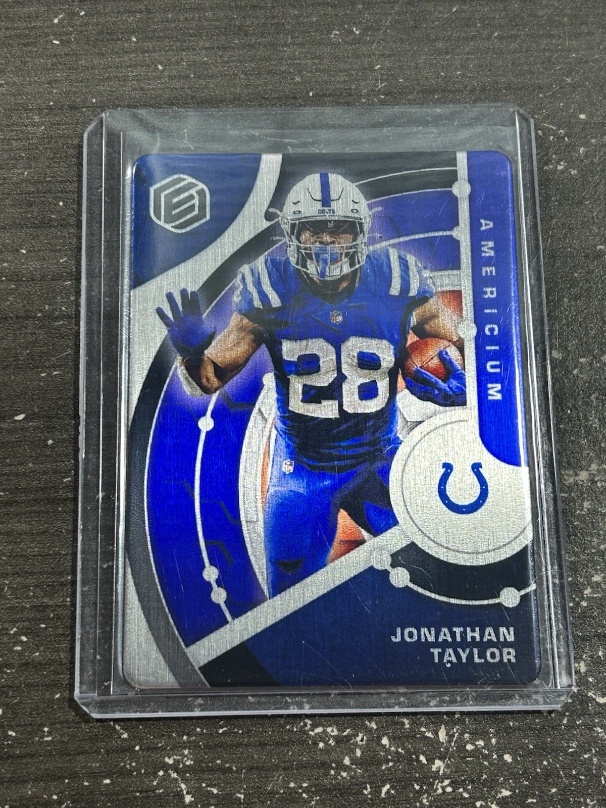 2022 Panini Elements - Jonathan Taylor #42 Americium /95 Color Match B2