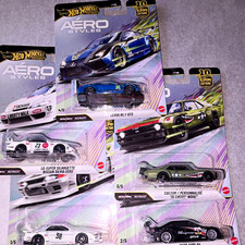 Hot Wheels Aero Styles Diecast Lot 5 set