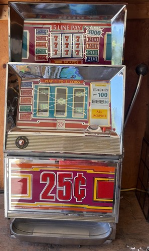 Bally Mechanical Slot Machine Vintage 80’s Collectible. Not Working. See Disc