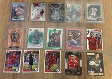 15 Numbered Football Card Lot - Topps Chrome Finest panini prizm score numbered