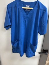 NWT Wink Boundless Royal Blue Ladies Scrub Top Size S