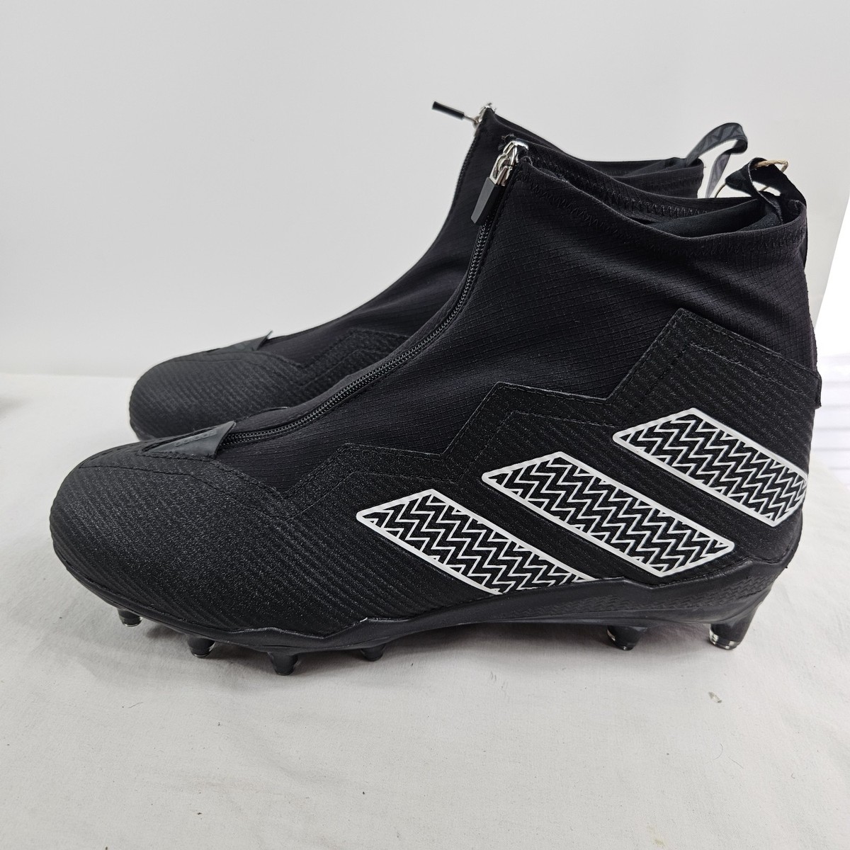 New ADIDAS NASTY FLY 2.0 FOOTBALL CLEATS BLACK METALLIC 