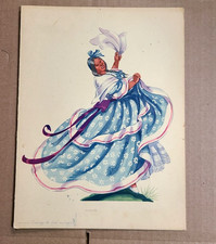 SS Brazil Ocean Liner Menu 1949 Dec 13th Ada Peacock Art Cover 8x10"