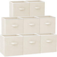 Storage Cubes - 11 Inch Heavy Duty Fabric Storage Bins for Shelves Closet Cube O