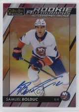 2023-24 O-Pee-Chee Platinum Rookie Auto Sunset Samuel Bolduc #R-SB Auto a2p