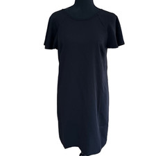 New with tags Ann Taylor Petite black flutter sleeved/ back dress size SP