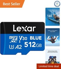 High-Speed 512GB Micro SDXC Card  160MB/s, Ideal for Action Cameras and Drones