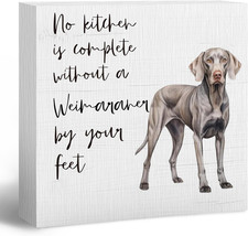 Weimaraner Gifts Wooden Box Sign, Funny Dog Decor, Dogs Lovers Mom Funny Gifts,