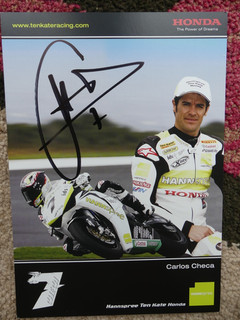 CARLOS CHECA HAND SIGNED RIDER CARD